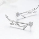 Boucles d'oreilles hortensias