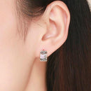 Boucles d'oreilles motifs fleurs