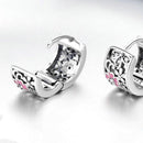 Boucles d'oreilles motifs fleurs