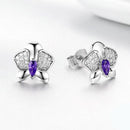 Boucles d'oreilles orchidées