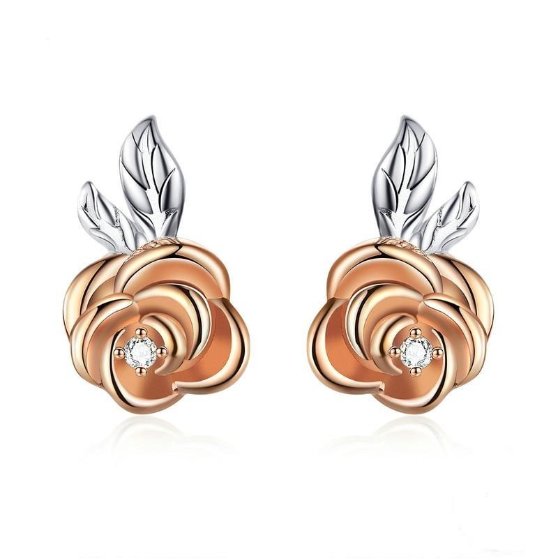 Boucles d'oreilles rose gold