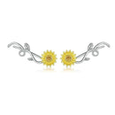Boucles d'oreilles tournesols