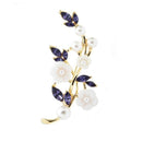 Broche barrette fleur
