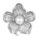 Broche fleur argent ancienne