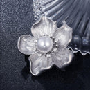 Broche fleur argent ancienne
