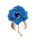 Broche fleur bleue