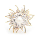 Broche fleur luxe