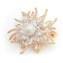 Broche fleur luxe
