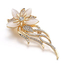 Broche fleur luxueuse