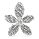 Broche fleur strass