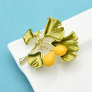Broche ginkgo