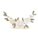 Broche nacre fleur