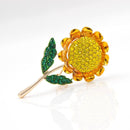 Broche tournesol