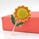 Broche tournesol