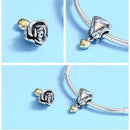 Charm argent rose