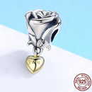Charm argent rose