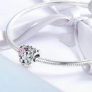 Charm coeur fleur ajouré