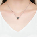 Charm fleur coccinelle argent