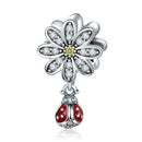 Charm fleur coccinelle