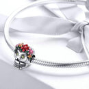 Charm fleur crâne mexicain