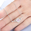 Collier avec une fleur