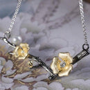 Collier fantaisie fleur