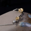 Collier fantaisie fleur