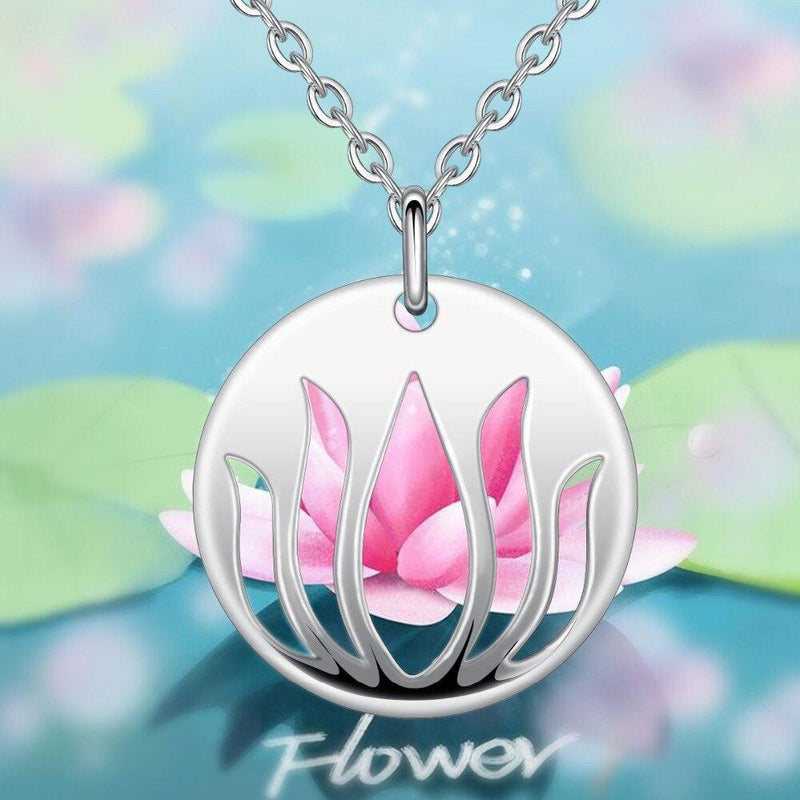 Collier femme fleur de lotus