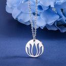 Collier femme fleur de lotus