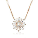 Collier fleur blanche
