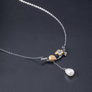 Collier fleur coccinelle