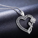 Collier fleur & coeur