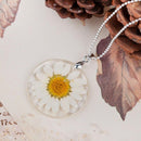 Collier fleur naturelle