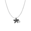 Collier fleur noire
