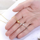 Collier rose fleur gold