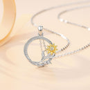 Collier tournesol en argent