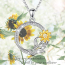 Collier tournesol en argent