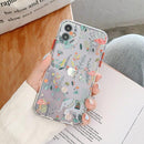 Coque iPhone fleurie en silicone