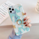 coque iPhone fleurs blanches