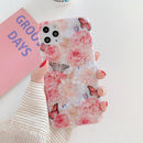 Coque iPhone fleurs brillantes
