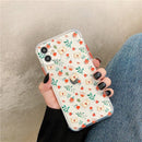 Coque iPhone fleurs décorées