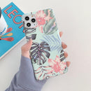 Coque iPhone fleurs exotiques