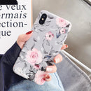 Coque iPhone fleurs peintes