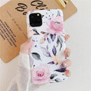 Coque iPhone fleurs peintes