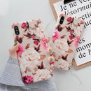 Coque iPhone fleurs vintage