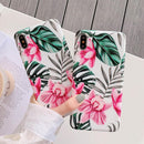Coque iPhone motifs feuilles & fleurs