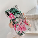 Coque iPhone motifs feuilles & fleurs