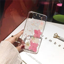 Coque iPhone transparente motifs fleurs