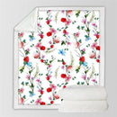 Couverture imprimé fleurs