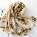 Foulard avec petites fleurs